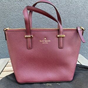 Kate Spade Mini Tote Burgandy